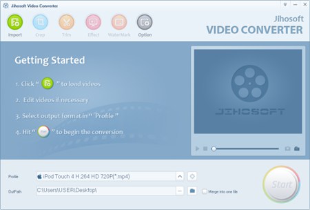 Jihosoft Video Converter_2.1_32位英文共享软件(6.96 MB)