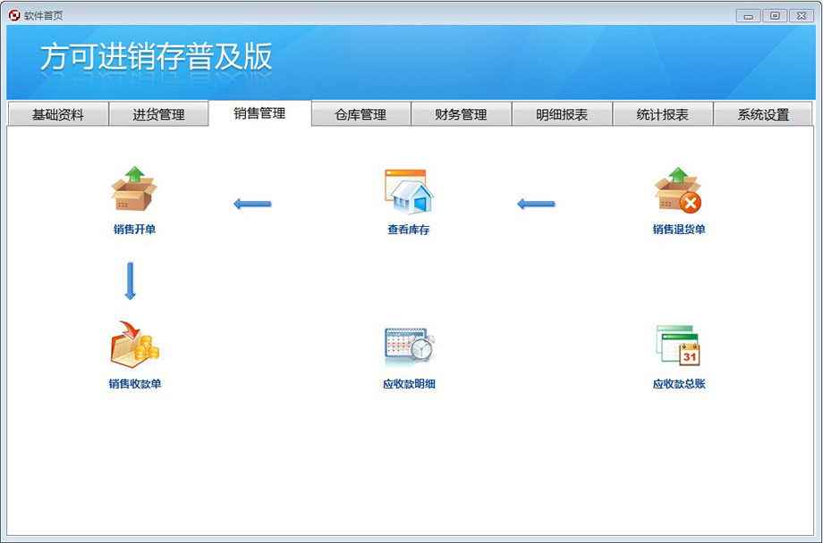 方可进销存普及版_13.0_32位 and 64位中文共享软件(5.75 MB)