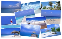 壁纸精选：马尔代夫海滩风情