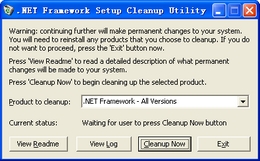 NET Framework Cleanup Tool 24-07-2009_6.0.3790_32位英文免费软件(248.12 KB)
