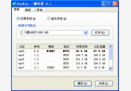 OneKey一键还原 绿色版_v8.1.1.930_32位中文免费软件(7 MB)