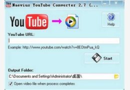 Naevius YouTube Converter Youtube视频下载工具 英文绿色免费版_1.6_32位中文免费软件(3.48 MB)