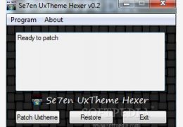 Se7en UxTheme Hexer(让系统支持第三方主题) 英文绿色版_0.2_32位中文免费软件(960 KB)