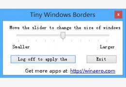 win8边框修改工具(Tiny Windows Borders) 绿色版_2.5_32位中文免费软件(124 KB)