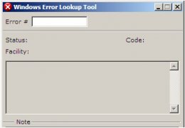 Windows Error Lookup Tool 英文绿色免费版_V2.0.2_32位中文免费软件(11.4 KB)