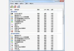 右键菜单设置软件(Easy Conext Menu) 中文绿色版_v1.1_32位中文免费软件(1003.52 KB)