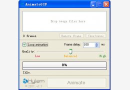 AnimateGif(GIF动画制作工具) 绿色版_V1.1 _32位中文免费软件(1.11 MB)