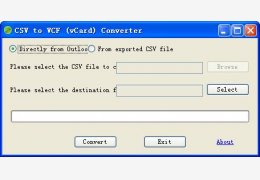 csv转vcf(vCard)转换器 绿色免费版_1.0_32位中文免费软件(581 KB)