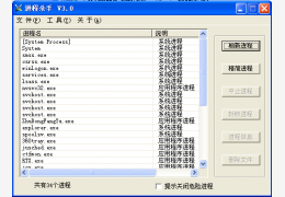 进程杀手 绿色版_3.0_32位中文免费软件(26.1 KB)