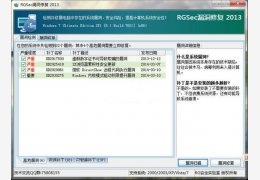 RGSec漏洞修复工具 绿色版_2014_32位中文免费软件(853 KB)