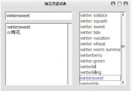 梅花英汉双语词典(WinterSweet) 绿色免费版_ V1.0.1.0 _32位中文免费软件(1.75 MB)