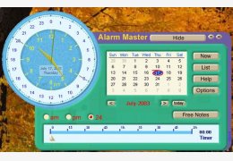 电脑闹钟软件Alarm Master Plus绿色特别版_5.03_32位中文免费软件(1.59 MB)