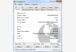 SimpleSysInfo(硬件软件信息) 英文绿色版_V2.4_32位中文免费软件(1.89 MB)