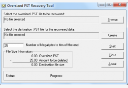 pst 修复(PST Recovery Tool) 绿色免费版_1.53_32位中文免费软件(763 KB)
