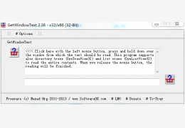 提取Windows窗口文字(GetWindowText)绿色免费版_v2.36_32位中文免费软件(38 KB)