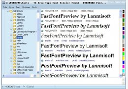 Fast Font Preview(字体浏览器) 绿色版_V3.0.1_32位中文免费软件(2.78 MB)