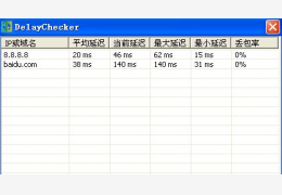 服务器网络延迟测试对比工具(DelayChecker)_1_32位中文免费软件(2.7 MB)