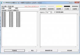 Html表格自动生成器 绿色版_v1.0_32位中文免费软件(405 KB)