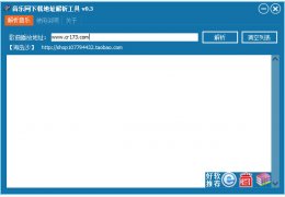 音乐网下载地址解析工具 绿色版_v0.3_32位中文免费软件(891 KB)