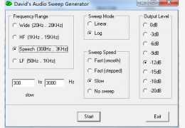 sound声卡信号发生器(Davids Audio Sweep Generator) 绿色免费版_2.0_32位中文免费软件(210 KB)