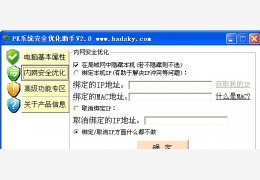 pk系统安全优化助手 绿色版_v2.0_32位中文免费软件(109 KB)