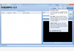 VOB2MPG档案转换程序 英文绿色版_V3.0_32位中文免费软件(3.62 MB)