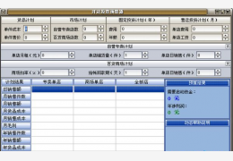 开店投资预算器 绿色免费版_2.0_32位中文免费软件(1.05 MB)