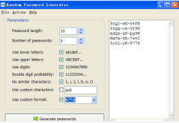 随机密码生成器(RandPass) 绿色版_1.0_32位中文免费软件(1.4 MB)