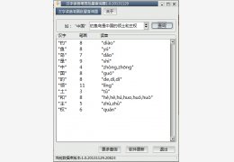 汉字读音笔画批量查询器 绿色版_v1.0_32位中文免费软件(2.96 MB)