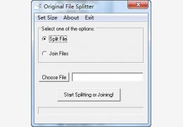 Original File Splitter绿色版_V1.1_32位中文免费软件(444 KB)