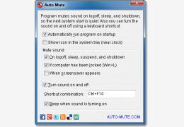 Auto Mute(自动静音) 绿色版_4.5.0.71_32位中文免费软件(495 KB)