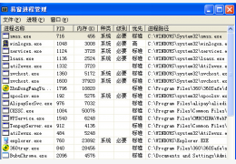 易窗进程管理绿色免费版_1.0 _32位中文免费软件(506 KB)