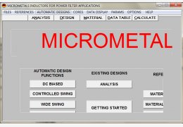 MICROMETALS(电感设计软件) 绿色版