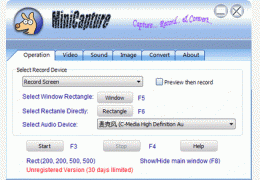 MiniCapture 英文绿色版_5.0_32位中文免费软件(5.3 MB)