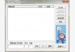 GPA计算器(GPA Wizard) 绿色免费版_1.0.1_32位中文免费软件(48.5 KB)