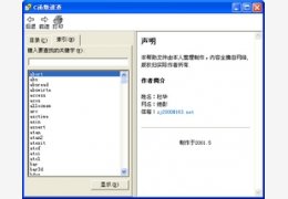 C语言函数速查手册_1.0.0.0_32位中文免费软件(89.26 KB)