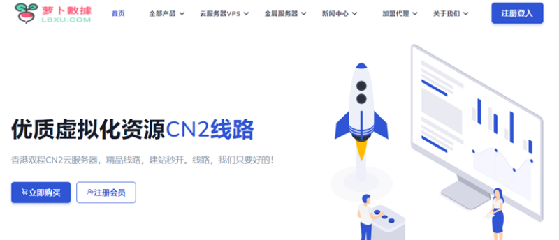 萝卜数据：VPS低至/月CN2 GIA/AS9929高端网络，/年起
