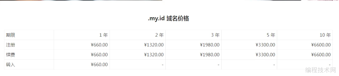 my.id域名，免费一年
