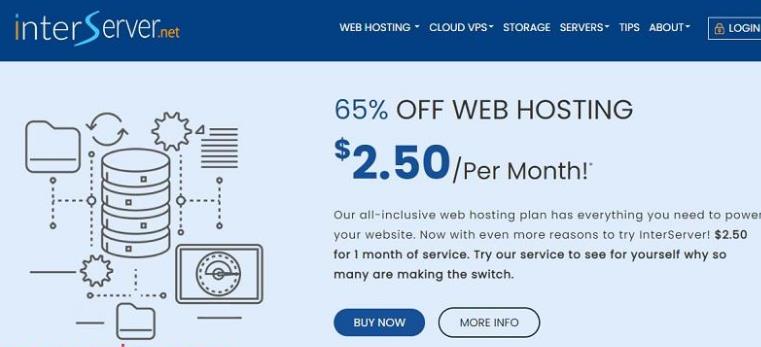InterServer美国1TB SATA大硬盘VPS：3美元/月，Windows VPS 5美元/月，特价E3-1270v2独立服务器49美元/月