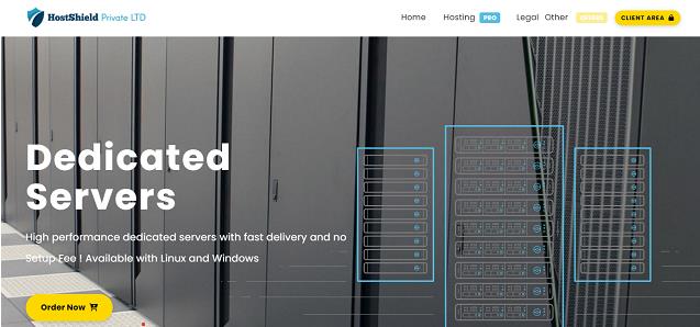 HostShield荷兰KVM VPS：1核1G/40GB SSD/3TB月流量/1Gbps带宽/13.99美元/年，支持支付宝