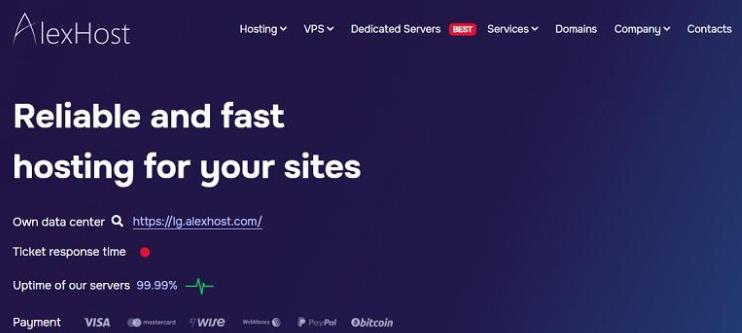 AlexHost:荷兰/摩尔多瓦托管VPS半价,专用服务器/SSL证书/Litespeed托管/litespeed托管九折促销