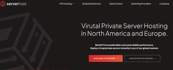 ServerHost:1美元/月,可选美国洛杉矶/拉斯维加斯/纽约/芝加哥/达拉斯/迈阿密/荷兰/波兰/德国机房