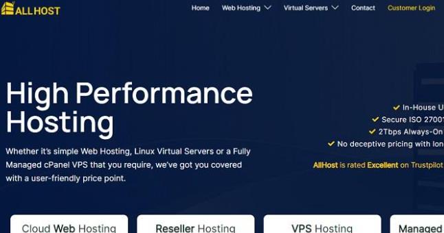 AllHost英国AMD VPS送三倍硬盘:1核1G/60GB NVMe/5TB流量/2Gbps/1个IPv4+v6/3.83英镑/月