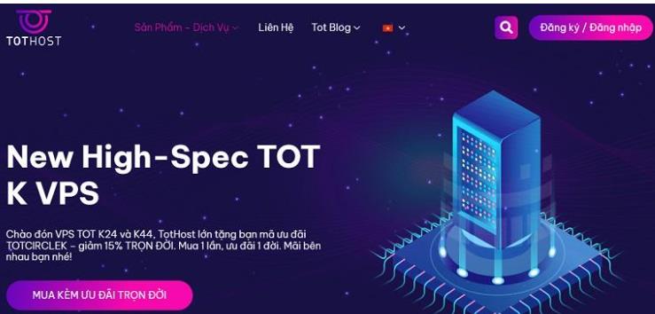 TotHost越南VPS：2核4G/40GB SSD/无限流量/100Mbps/7.04美元/月，支持支付宝/Paypal，可选Windows