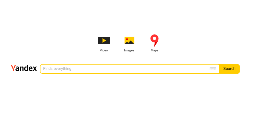 Yandex — 俄罗斯最大搜索引擎,非常适合找影视和图片资源!