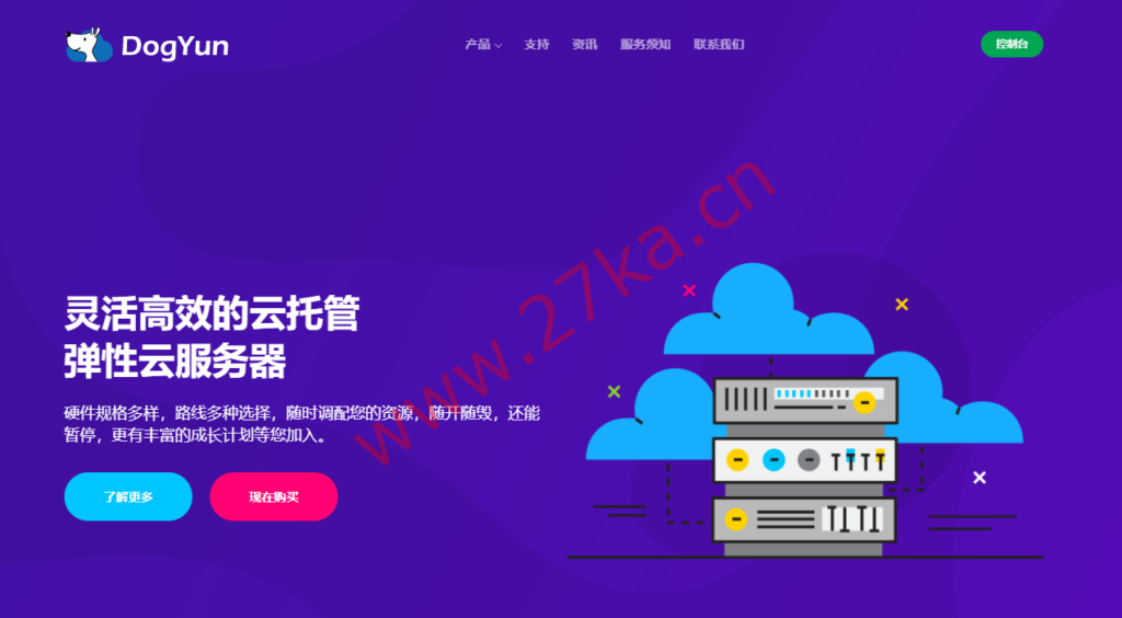 DogYun五周年：云服务器7折起，香港VPS特价99元/年，充100元送10元，独立服务器月减100元