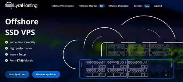 Lyrahosting荷兰LinuxVPS/Windows VPS/混合服务器8折，离岸抗投诉，7.2欧元/月起