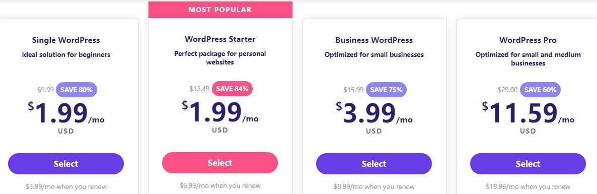 Hostinger网络星期一促销 WordPress主机可优惠86% 每月$1.79起