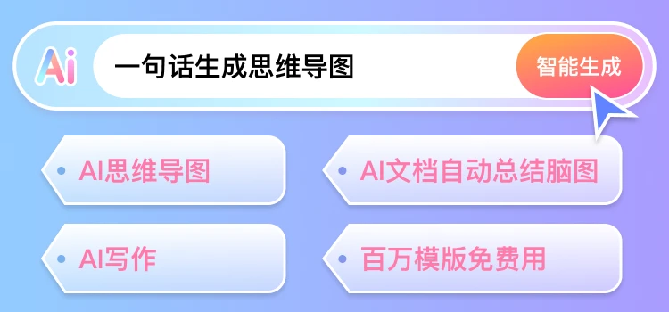 有它不用动手,一键 AI 生成思维导图,懒人必备!