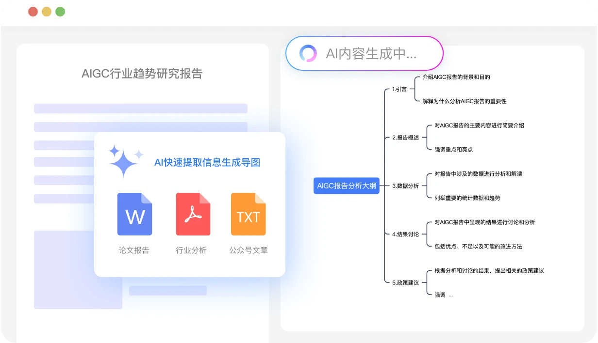 有它不用动手,一键 AI 生成思维导图,懒人必备!